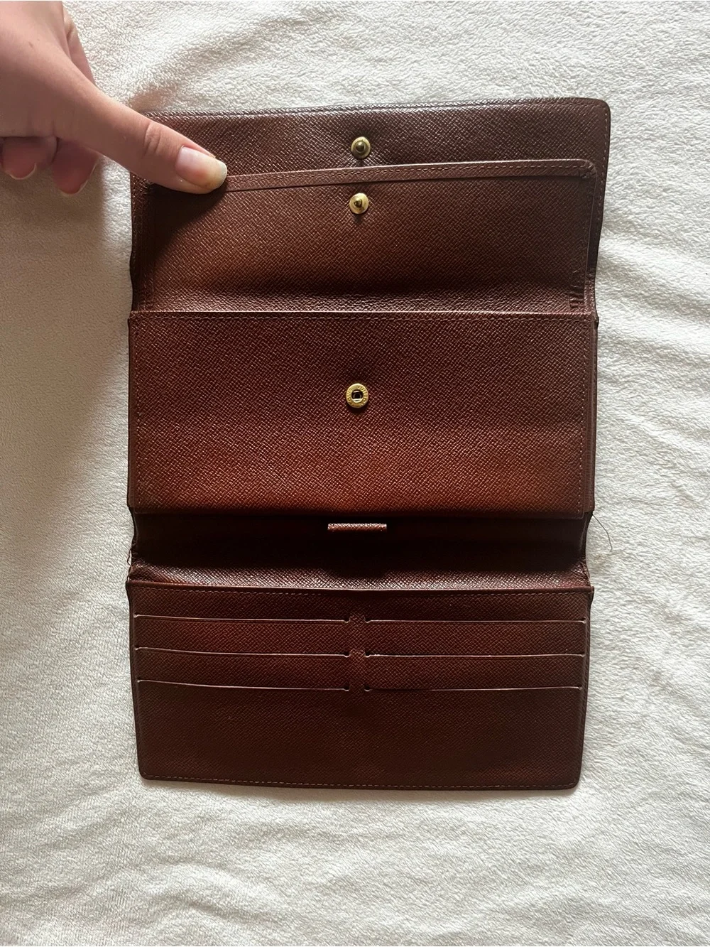 Louis Vuitton Monogram Continental Wallet - Dark Brown & Gold